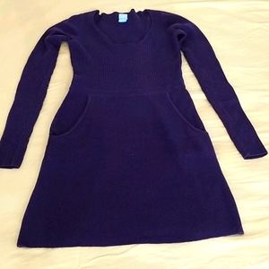 Barney's Coop Wool dress. Size M, purple color.